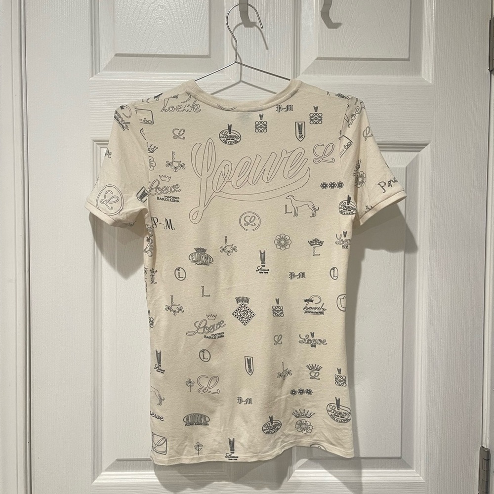 Loewe Beige Graphic Short Sleeve Tee - Picture 5 of 5